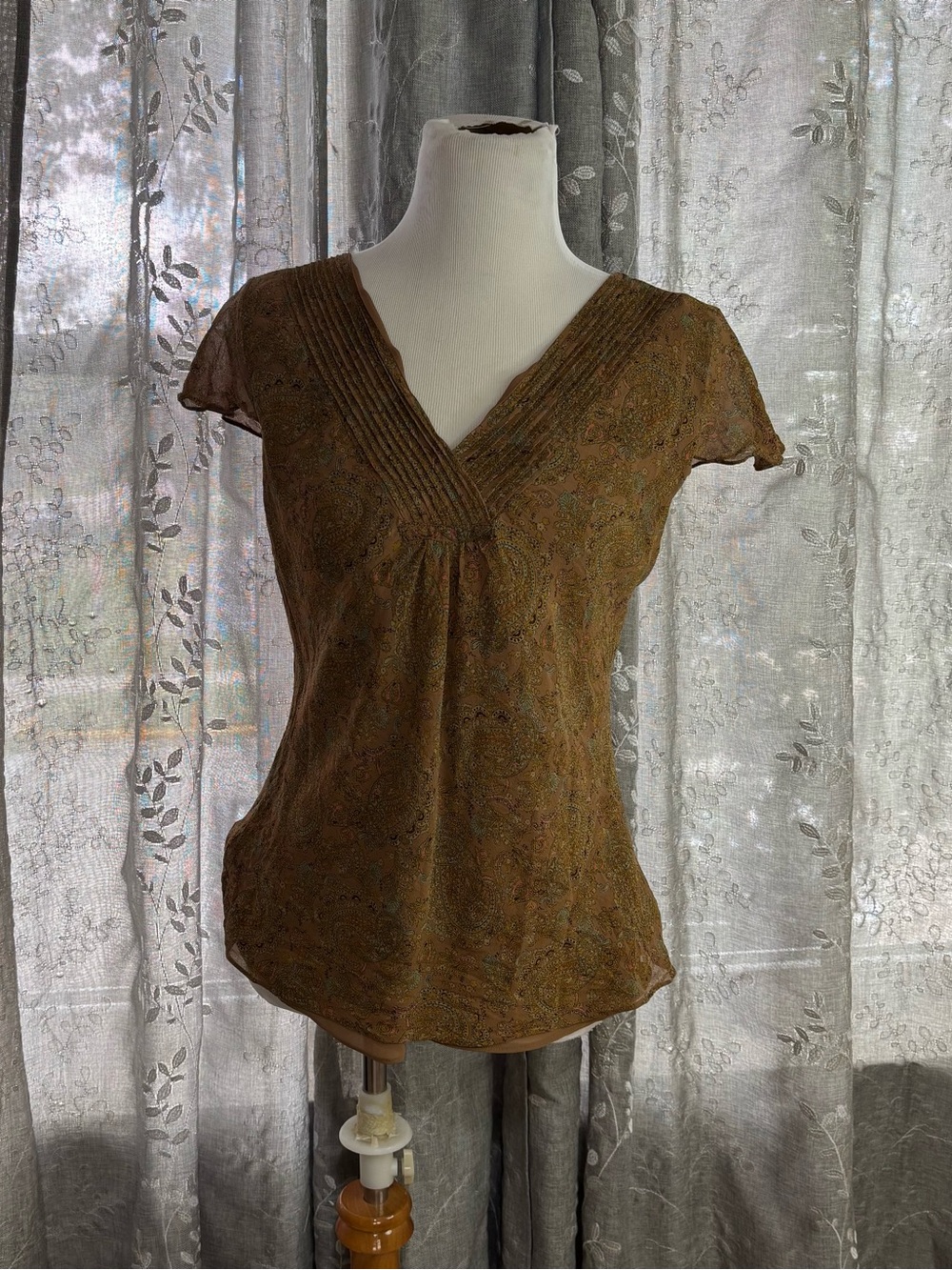Vintage Y2K charter club size 10 women’s silk top